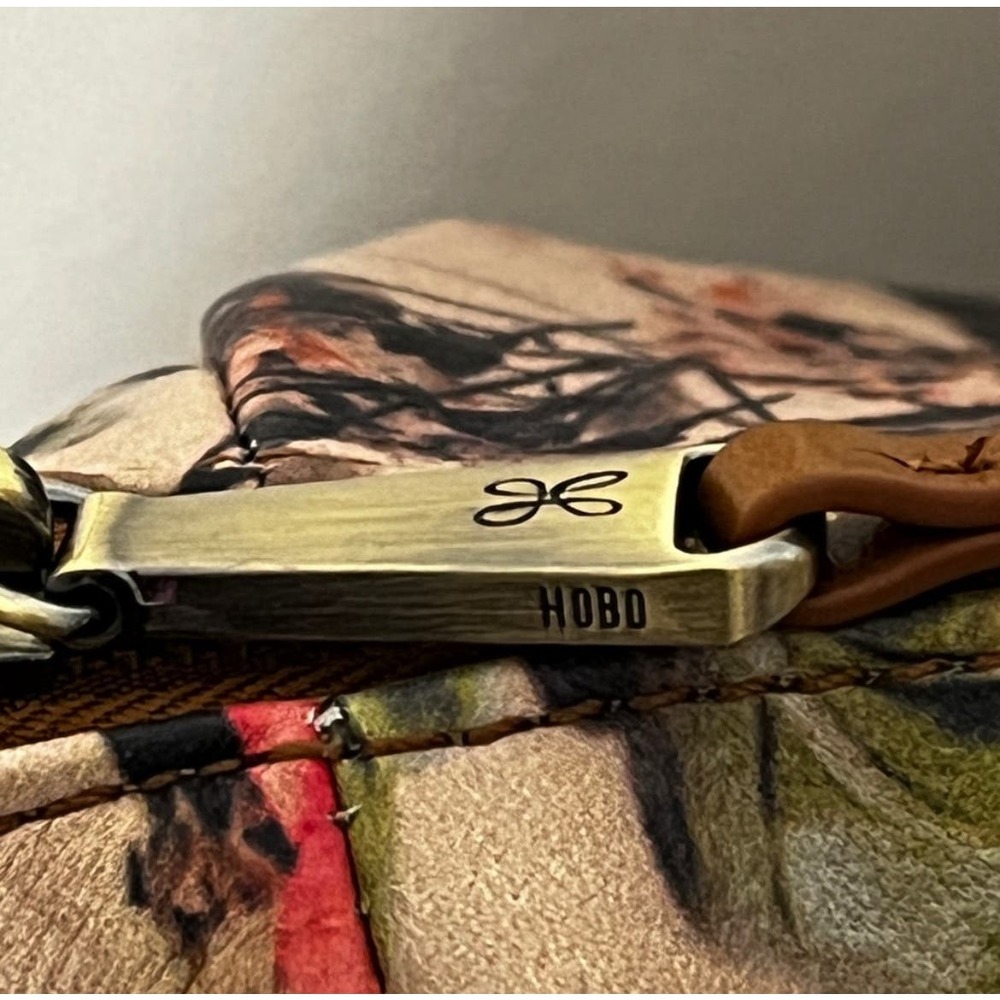 HOBO Floral Print sheila Bag with Brown Accents - Picture 4 of 10